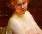 保罗 艾伯特 贝纳尔 : Portrait D'une Jeune Femme